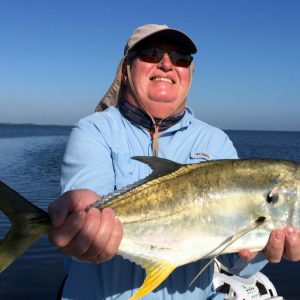 Jack Crevalle caught with 5th Day Adventures