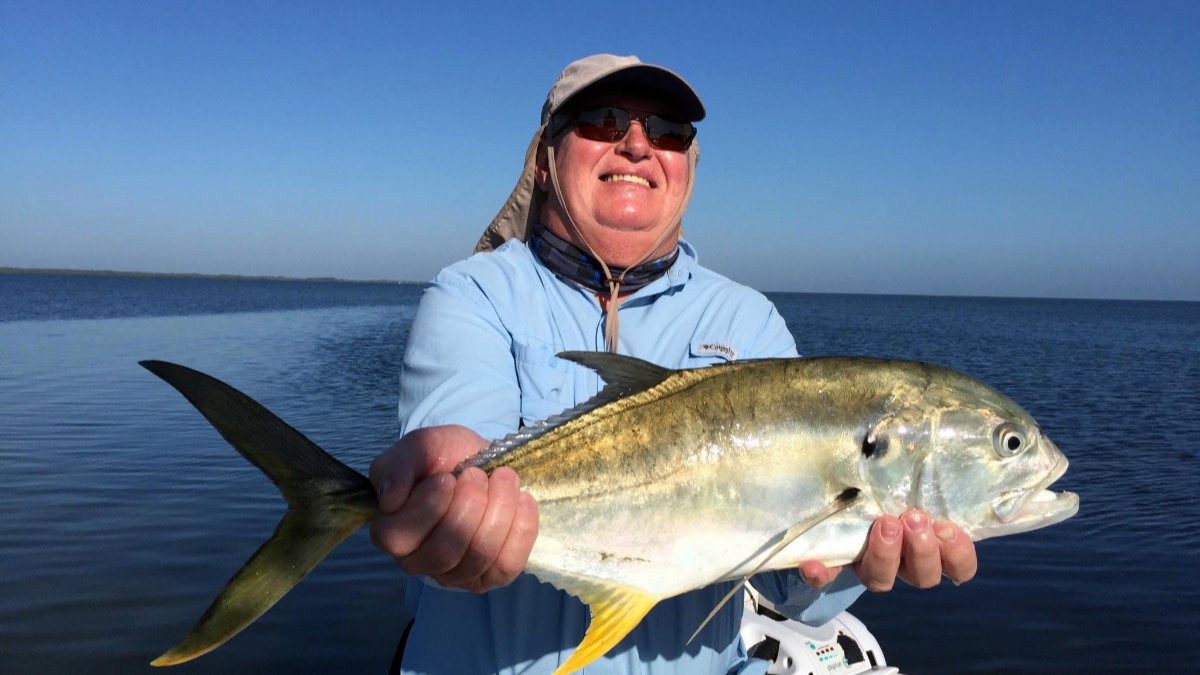 Jack Crevalle caught with 5th Day Adventures